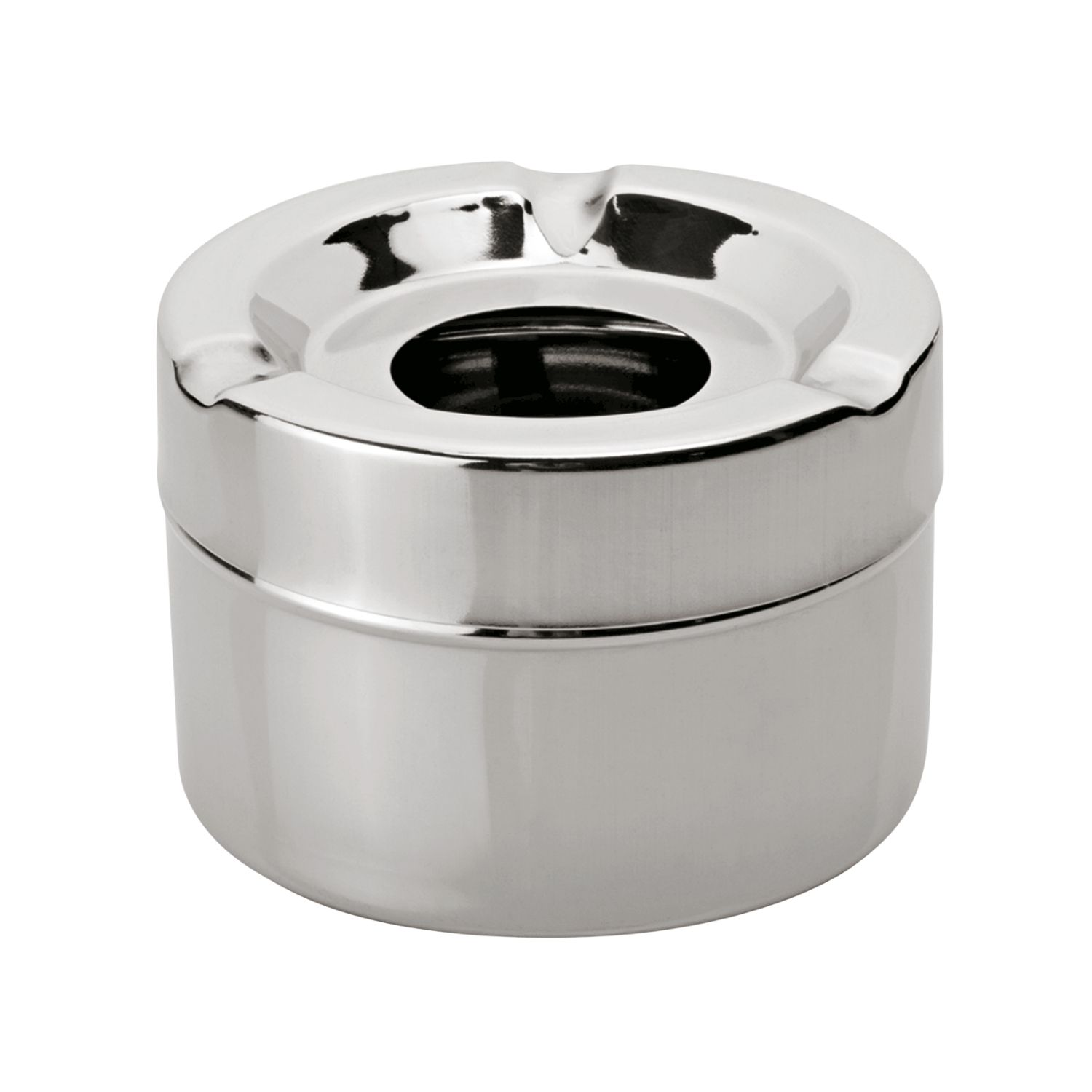Windaschenbecher hoch - Edelstahl | Silber - Ø 10 cm