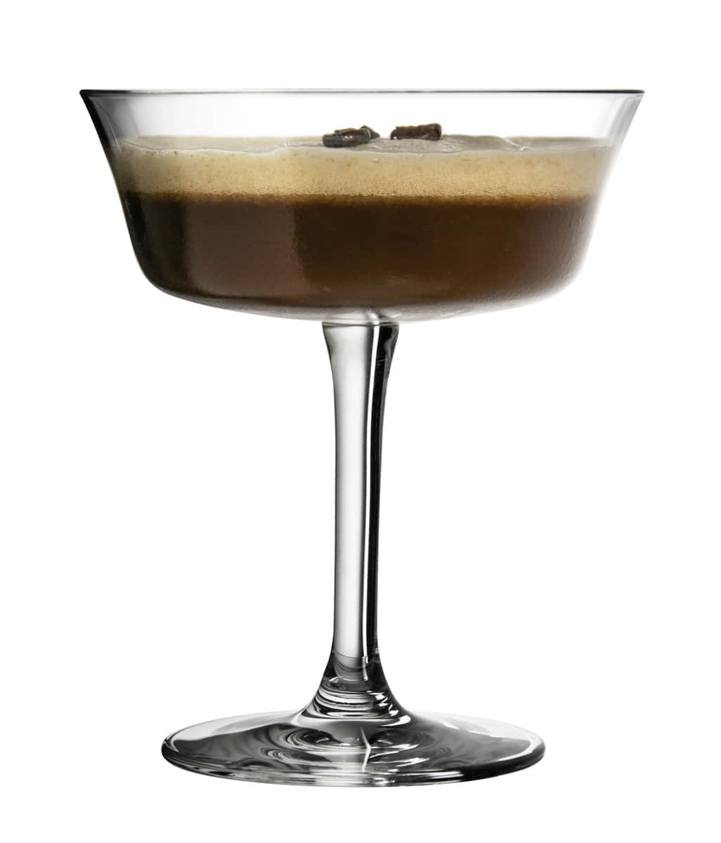Breites Cocktailglas Retro Fizzio mit Kaffee-Cocktail