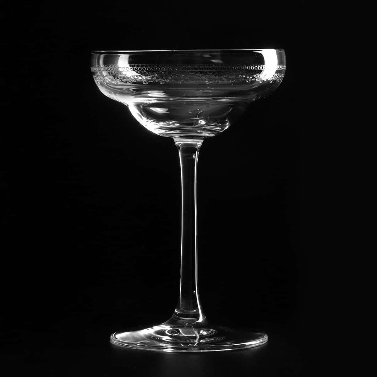 Cocktailglas Coley Coupe | 1910er Verzierung - 170 ml Cocktailschale Coley Coupe mit Verzierung