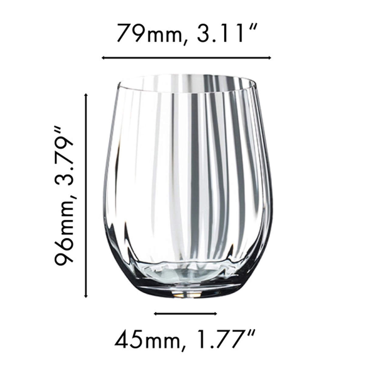 Whisky Glas Optisch O | Tumbler Collection - Riedel | 340 ml (2 Stk)