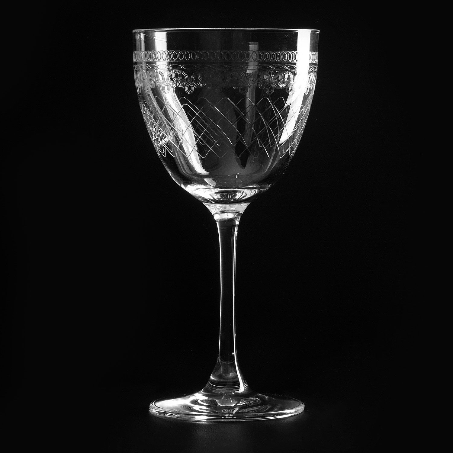 Cocktailglas Nick & Nora | 1910er Verzierung - 170 ml Nick and Nora Cocktailglas mit Verzierung