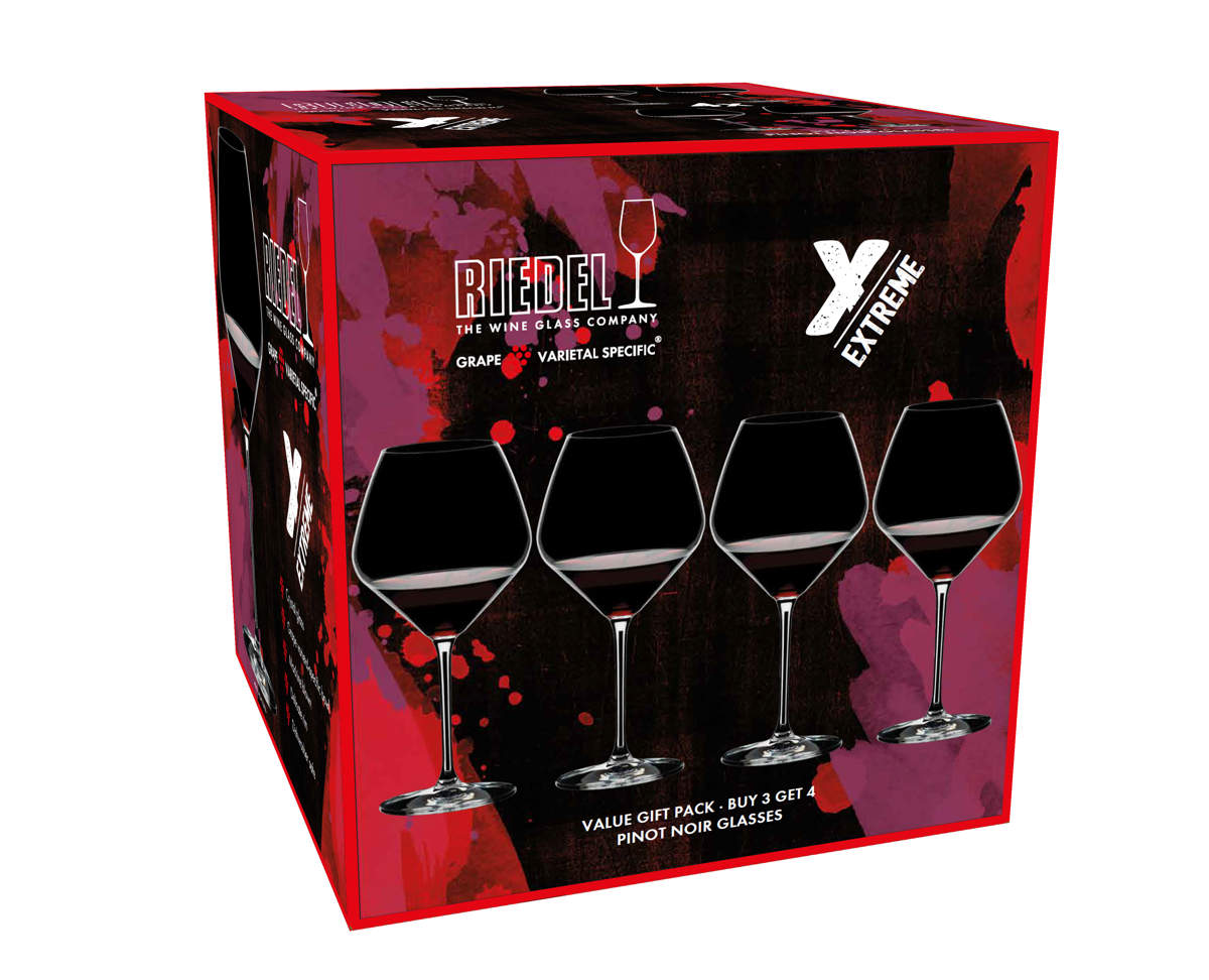 Rotweinglas Pinot Noir - Vorteilsset 3+1 Stück | Extreme - Riedel | 770 ml Rotweinglas Pinot Noir - Vorteilsset 3+1 Stück | Extreme - Riedel | 770 ml