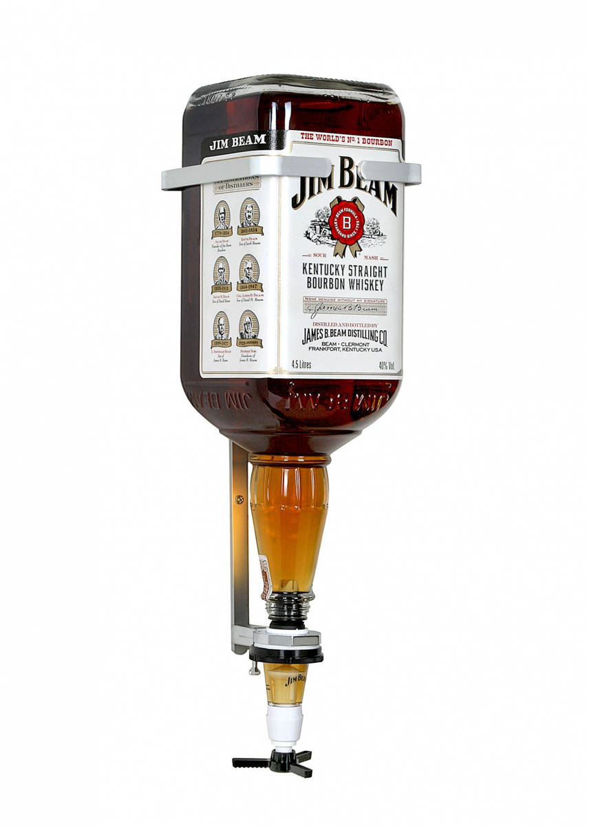 Flaschenhalter - Wandmontage | 4,5 L - Jim Beam Flasche