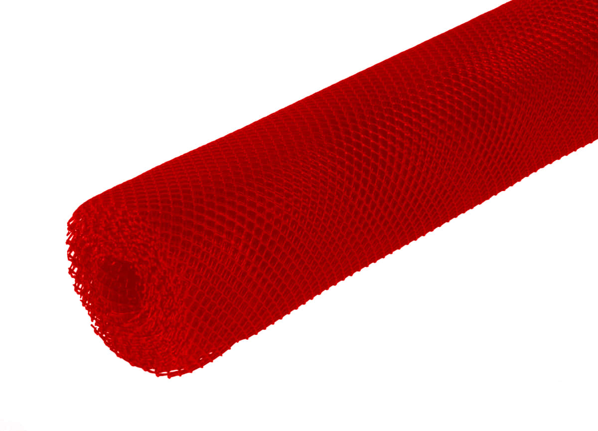 Rote Abtropfmatte mit 60 cm Breite als Meterware ist aufgerollt