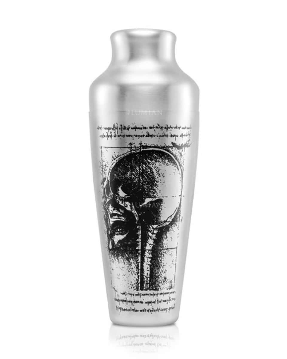 rench Cocktailshaker Chrono, Leonardo Schädel Mit Leonardo Schädel verzierter Cocktailshaker Chrono