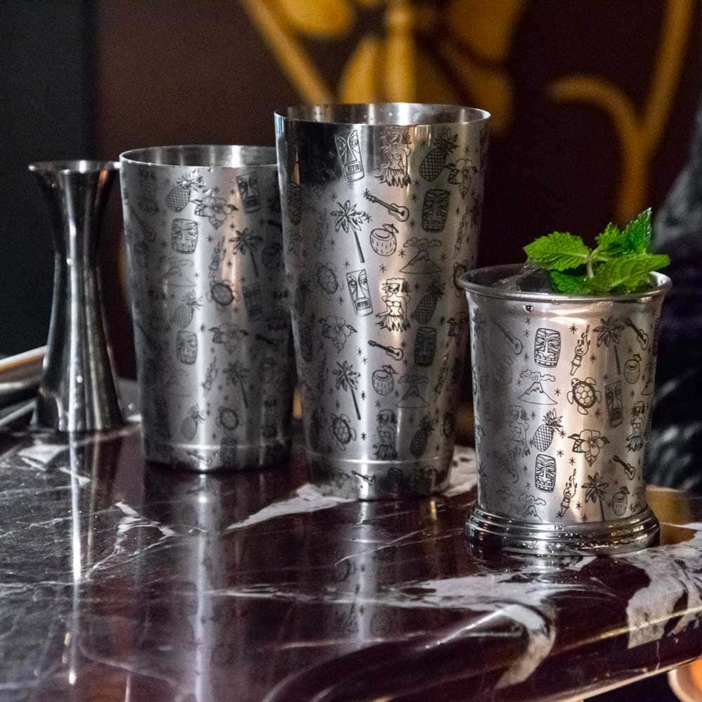 Tiki Cocktailshaker Set