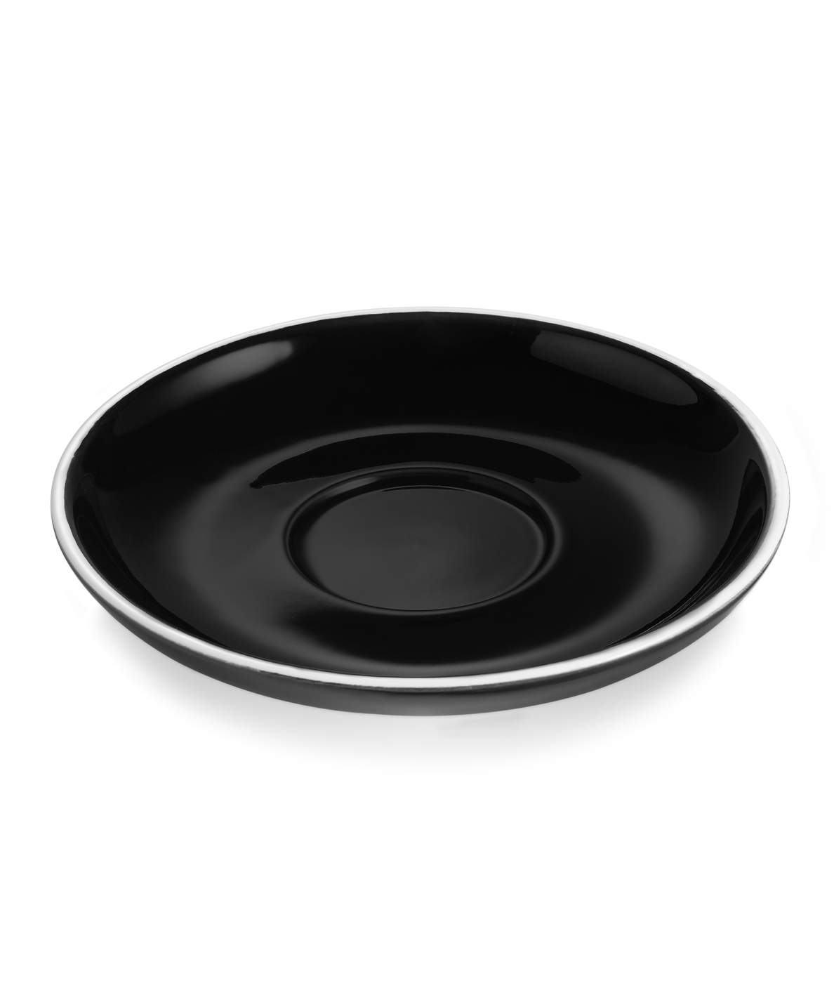 Espresso Doppio Untertasse - Italia Black | Schwarz - Ø 15,5 cm (6 Stk)