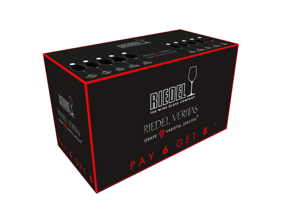 Rotweinglas Cabernet - Merlot - Vorteilsset 6+2 Stück | Veritas - Riedel | 710 ml