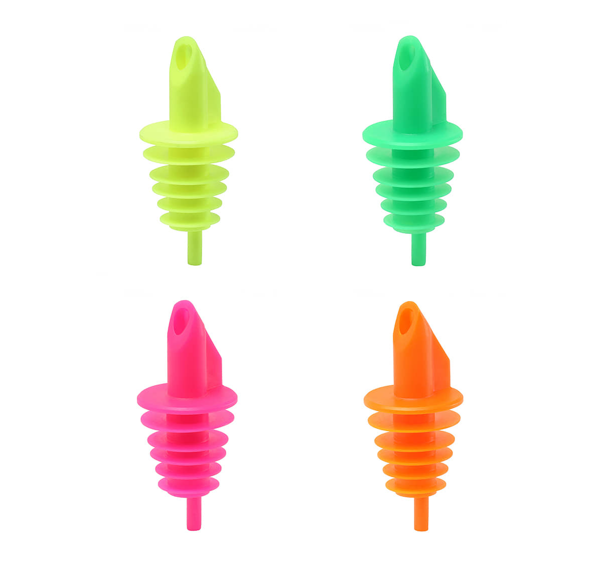 Günstige Freeflow Ausgießer für Spirituosen in 4 Neon-Farben
