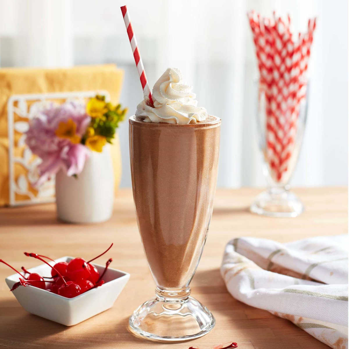 Klassisches amerikanisches Milchshakeglas