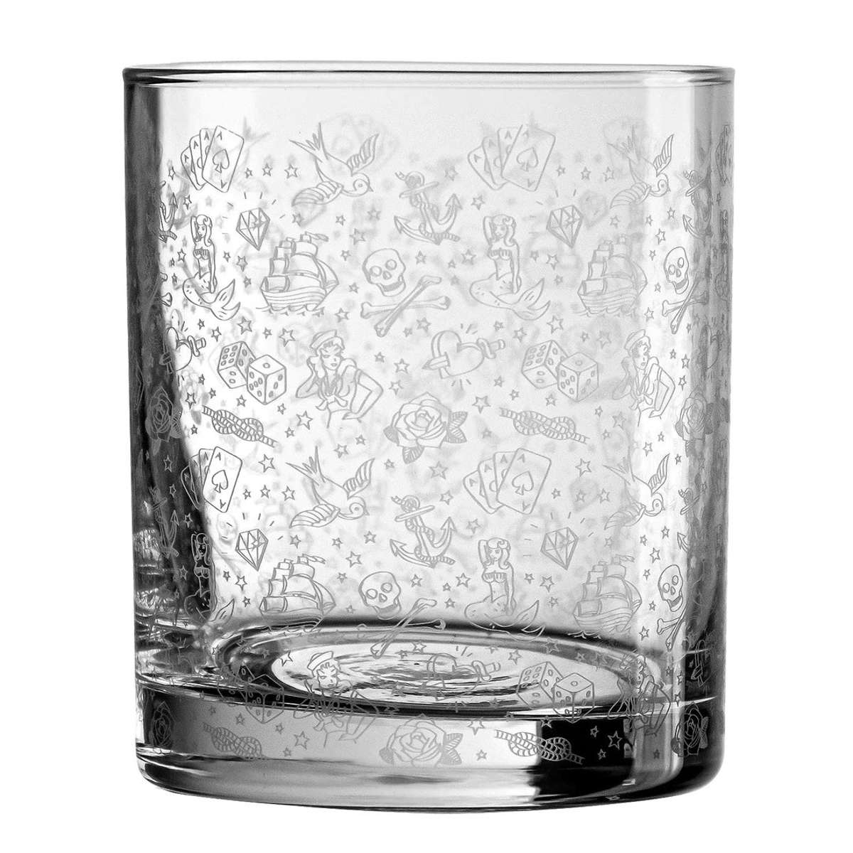 Old Fashioned Glas - Tattoo Verzierung | 250ml