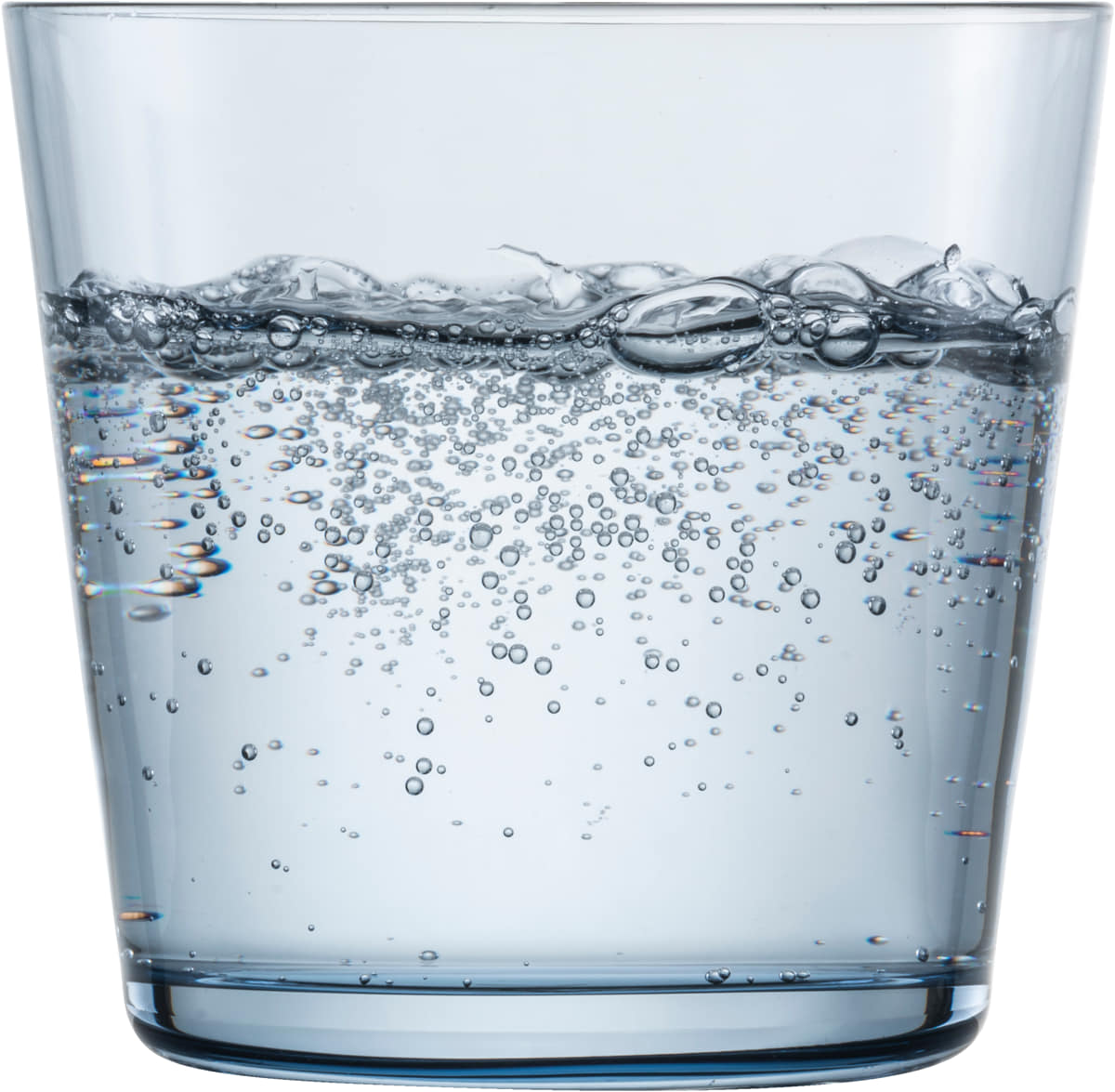 Kleines, gefülltes Wasserglas Together von Schott Zwiesel, Rauchblau