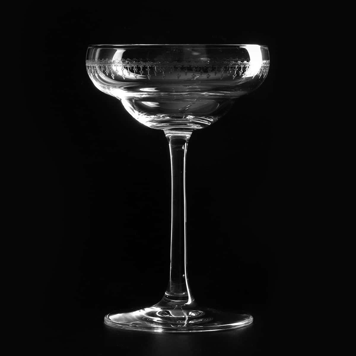 Cocktailglas Coley Coupe | 1920er Verzierung - 170 ml Cocktailschale Coley Coupe mit Verzierung
