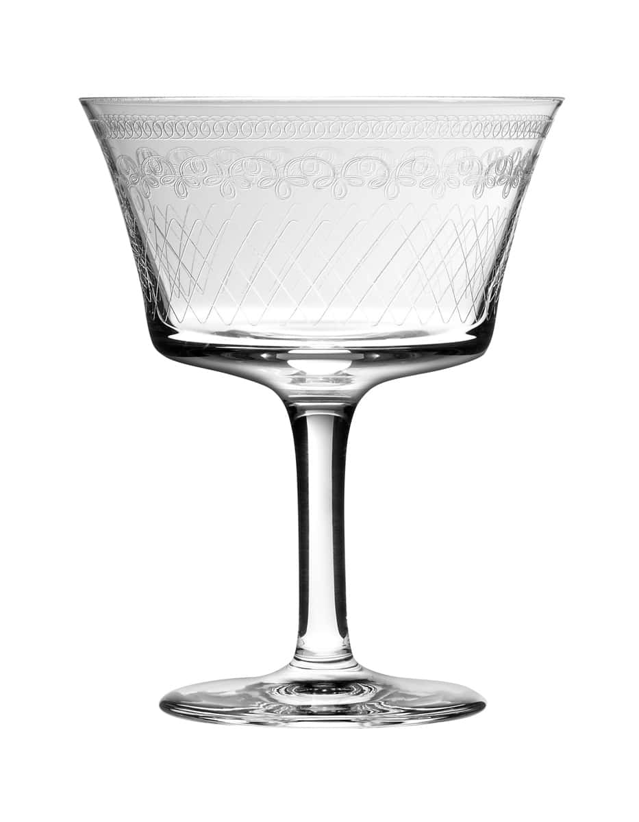 Cocktailglas Retro Fizz mit Verzierung