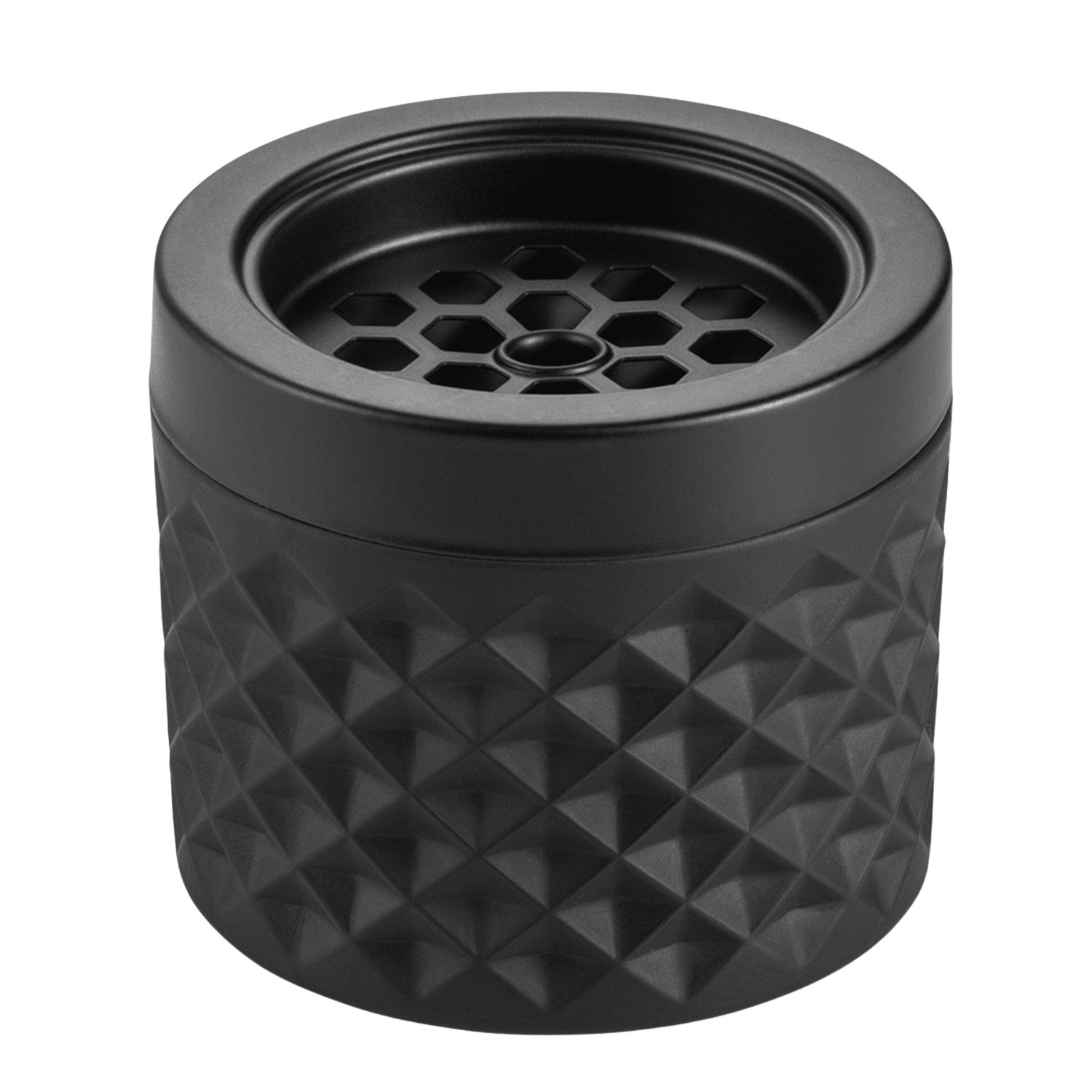 Windaschenbecher schwarz | Glas - 9,5 cm