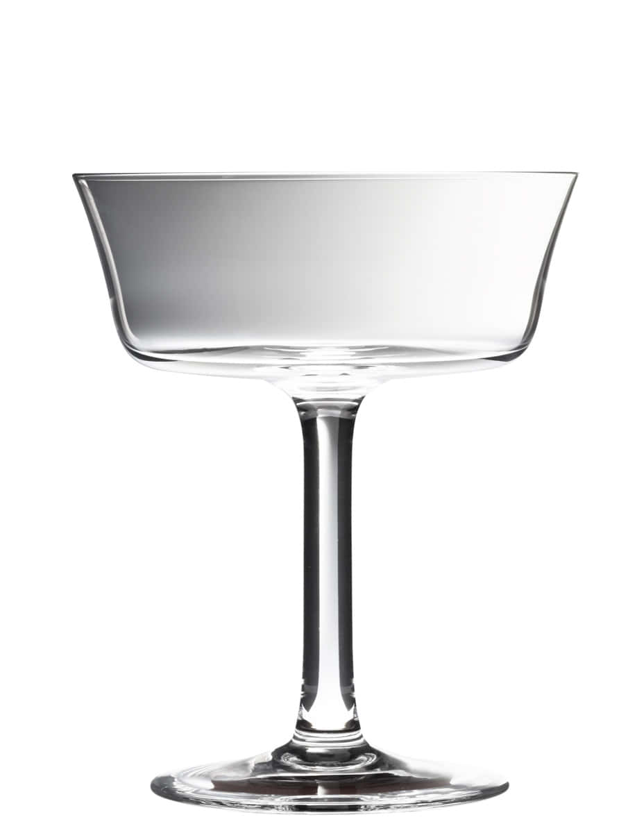 Breites Cocktailglas Retro Fizzio mit eckiger Schale