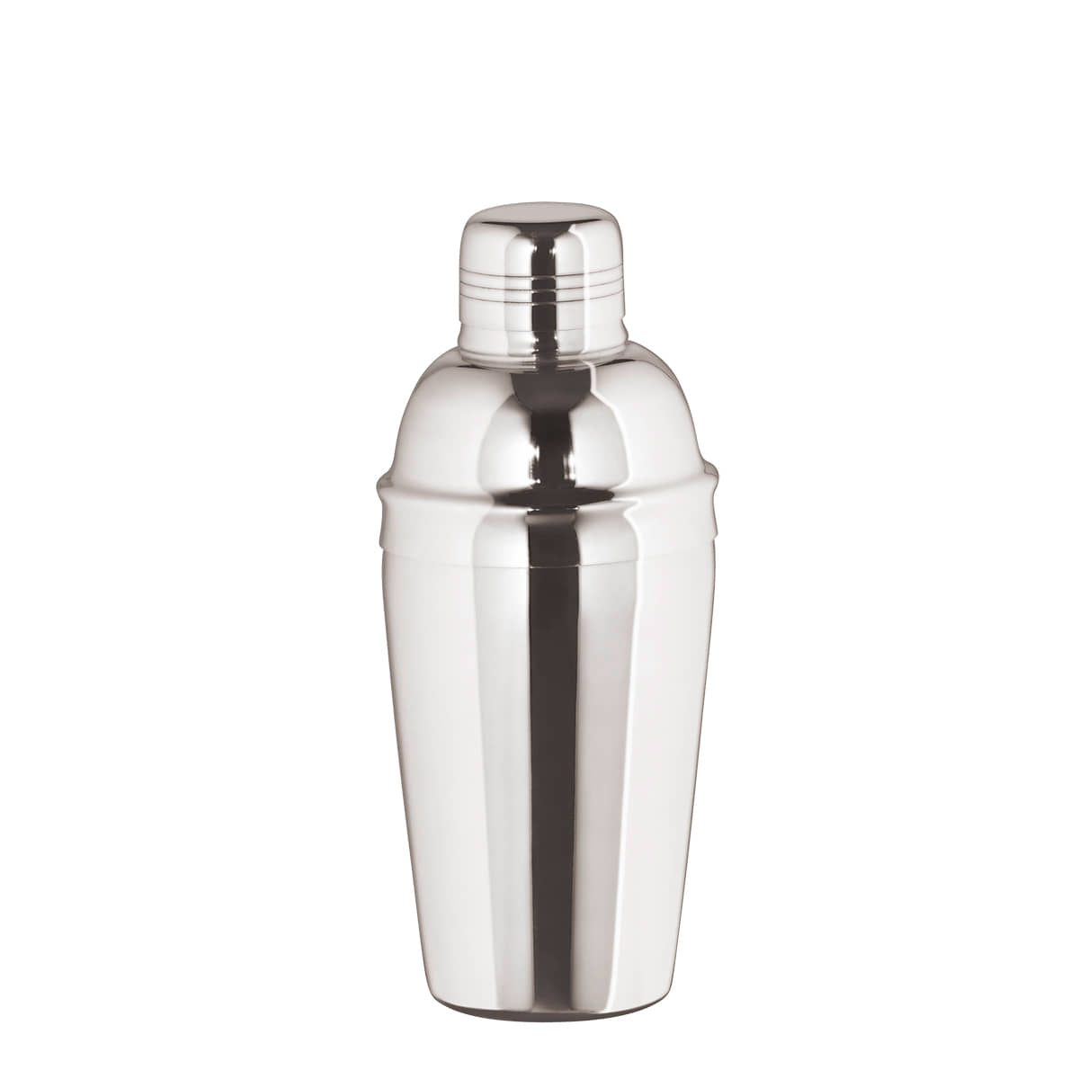 Dreiteiliger Cocktailshaker in Silber mit 500 ml Volumen