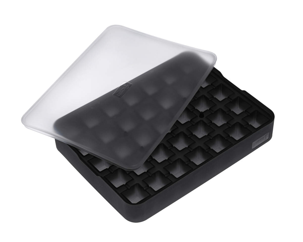 Eiswürfelform mit Deckel – Platin Silikon – Lurch | 35 x 2 cm