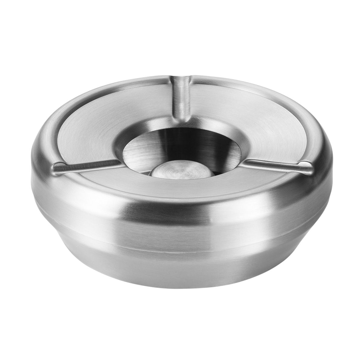 Windaschenbecher Edelstahl - stapelbar | silber - Ø 12 cm