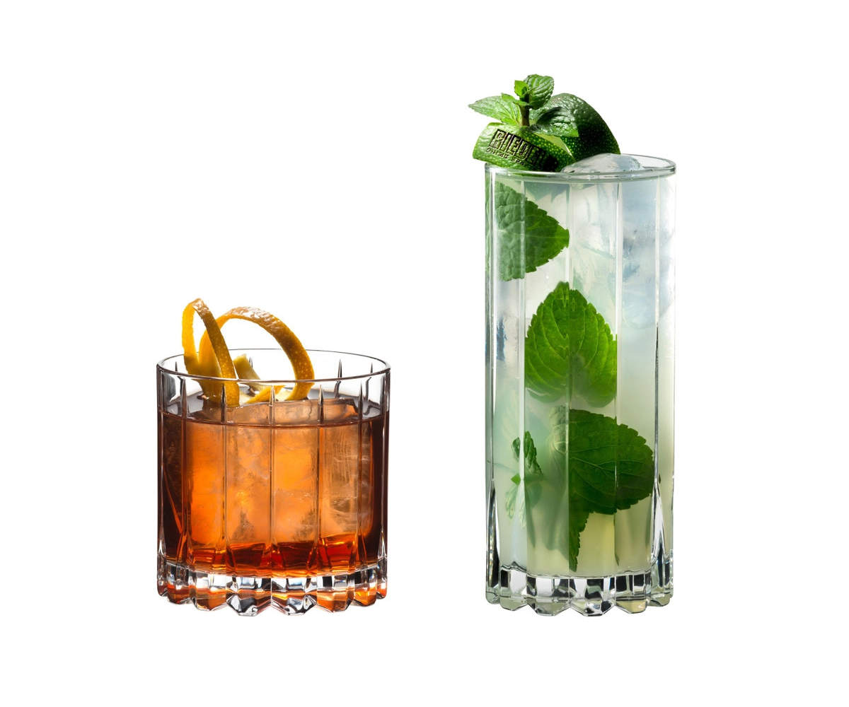 Rocks Glas + Highball Glas - Vorteilsset 4 + 4 Stück  | Drink Specific Glasware - Riedel Bar