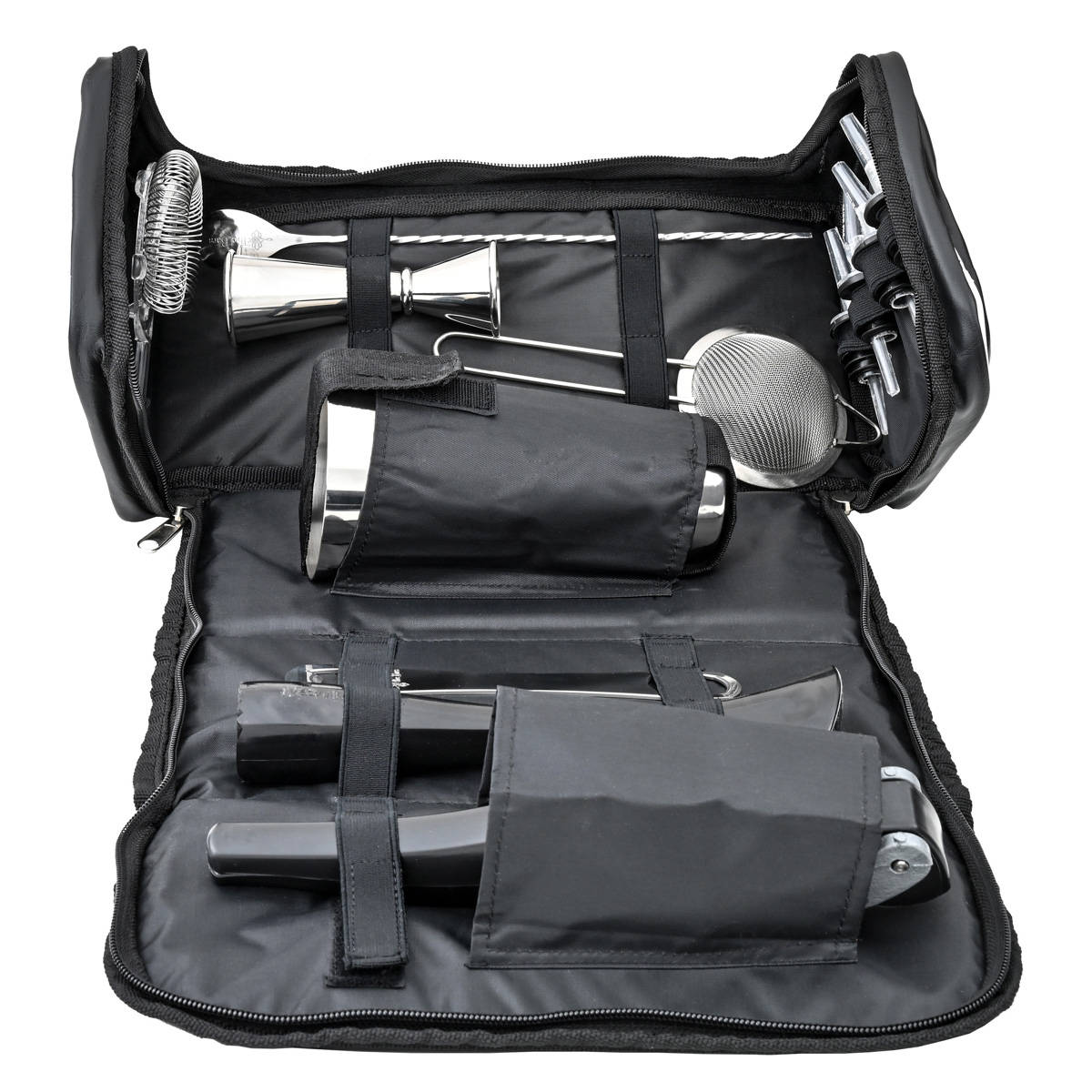 Bartasche mit Cocktail Shaker Set - Tin in Tin Shaker