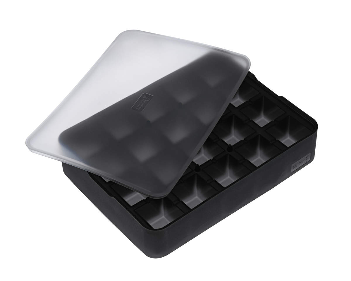 Eiswürfelform mit Deckel – Platin Silikon – Lurch | 20 x 3 cm