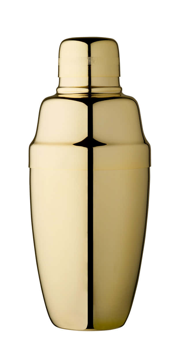 Hochwertiger dreiteiliger Cocktailshaker Yukiwa AG in Gold