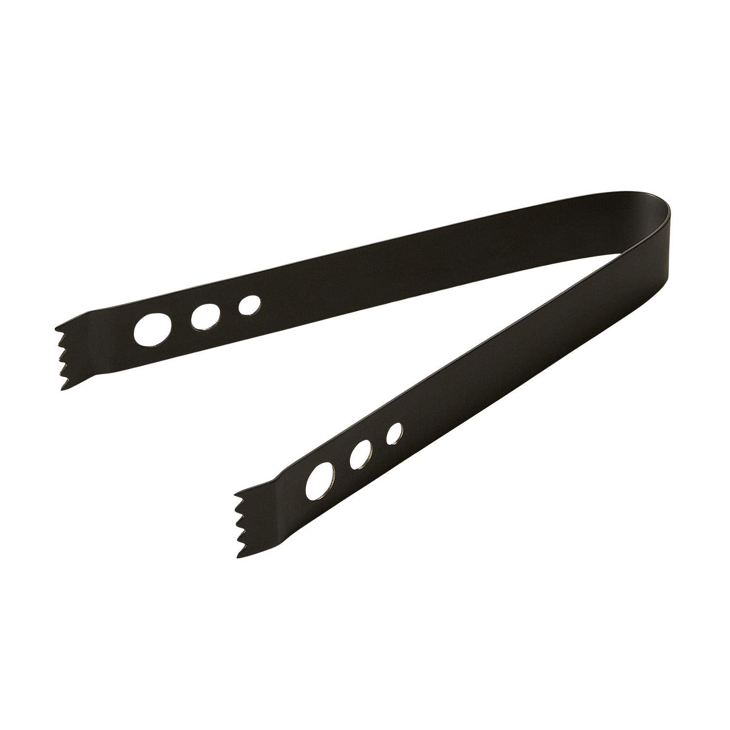 Eiszange gelocht - Edelstahl | 17 cm - Schwarz