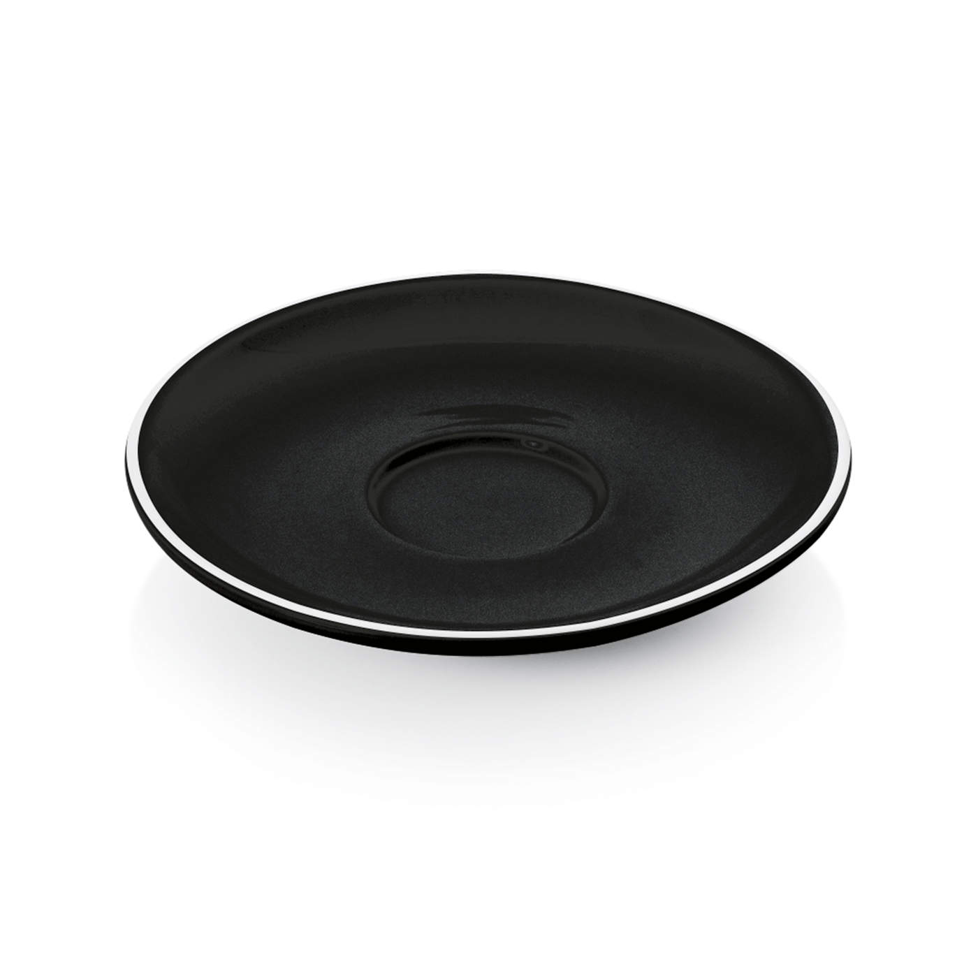 Espresso Untertasse - Italia Black | Schwarz - Ø 12,5 cm (6 Stk)
