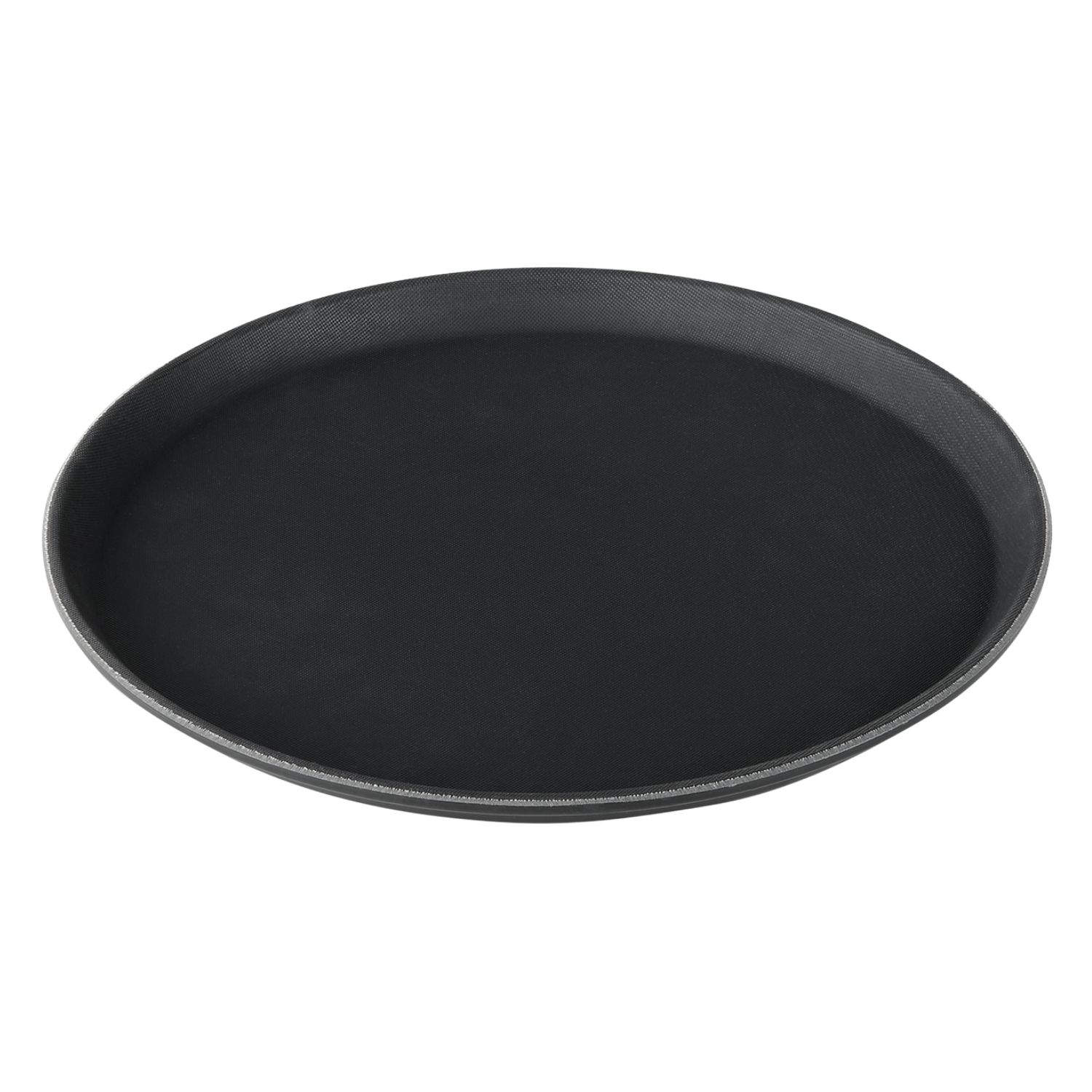 Tablett rutschfest - Polypropylen | Schwarz - Ø 36 cm