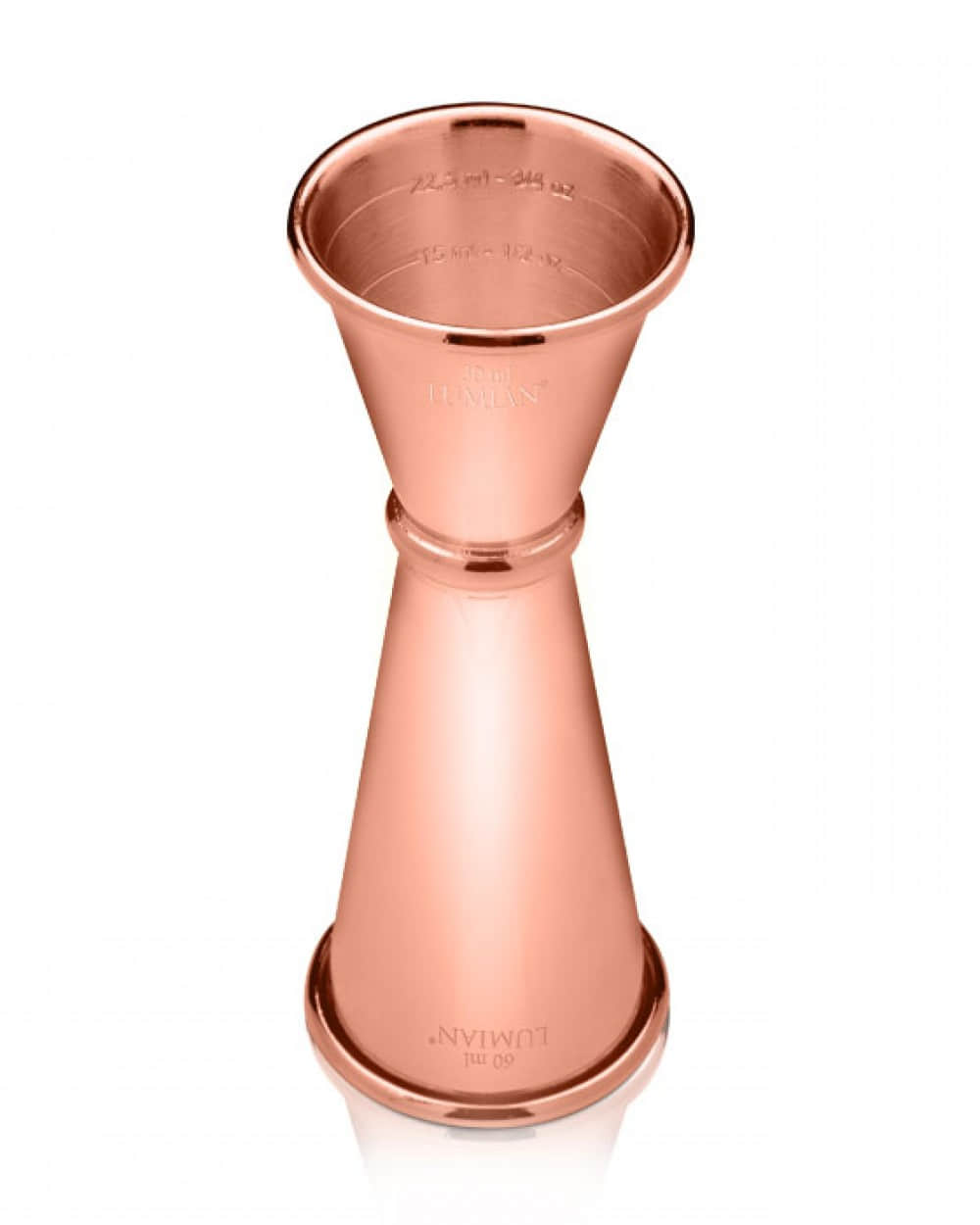 Japanisches Barmaß in Kupfer für 30 ml und 60 ml