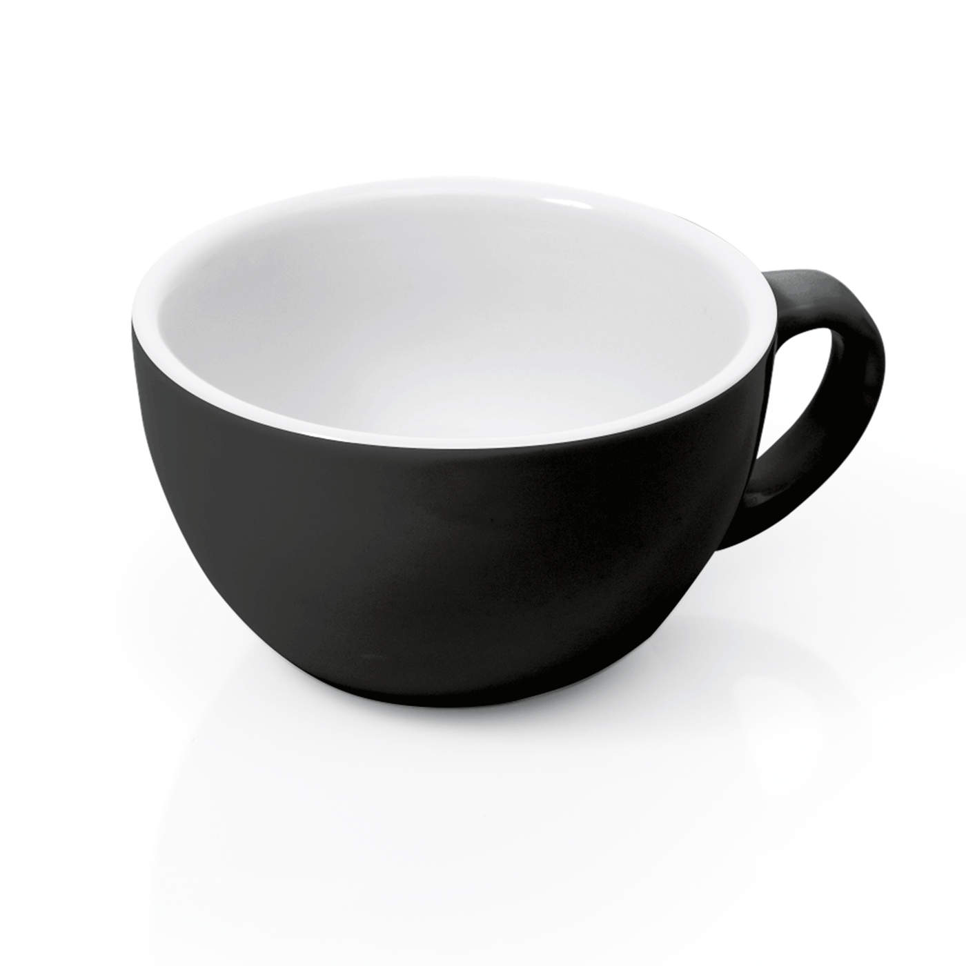 Cappuccino Tasse - Italia Black | Schwarz - 200 ml (6 Stk)