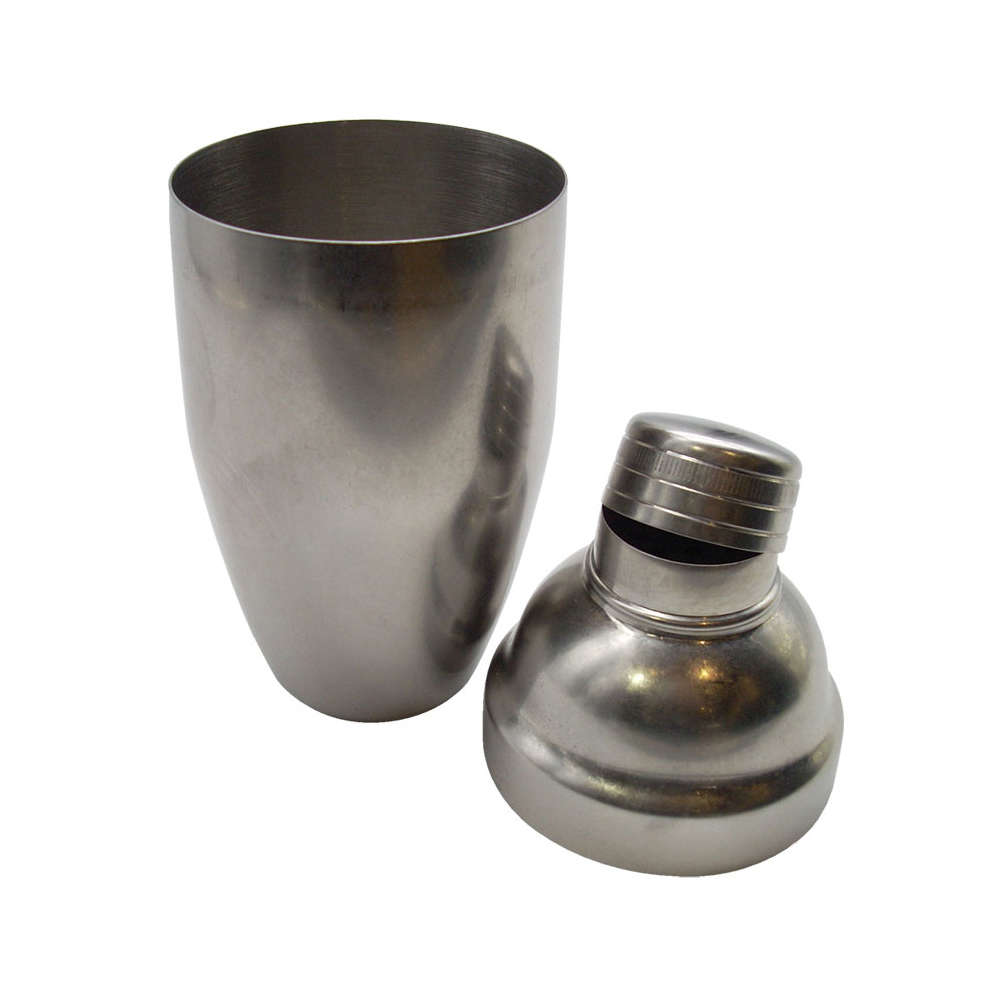 Cocktailshaker dreiteilig | 500 ml - Vintage Silber
