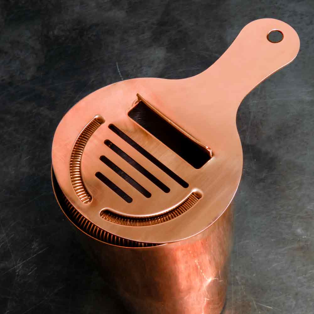 Cocktail Barsieb Coley Strainer in Kupfer