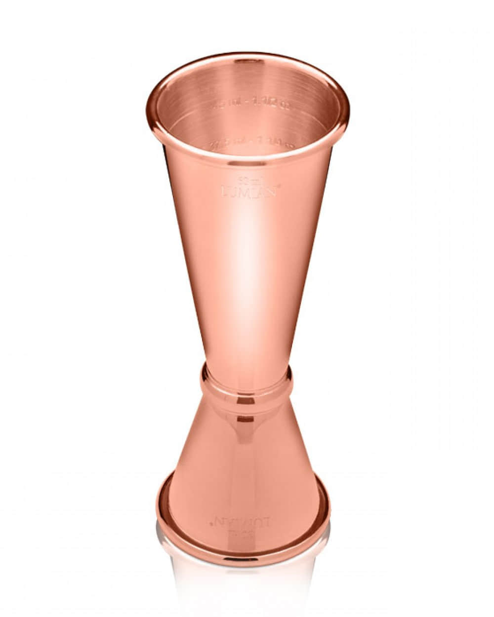 Japanisches Barmaß in Kupfer für 30 ml und 60 ml