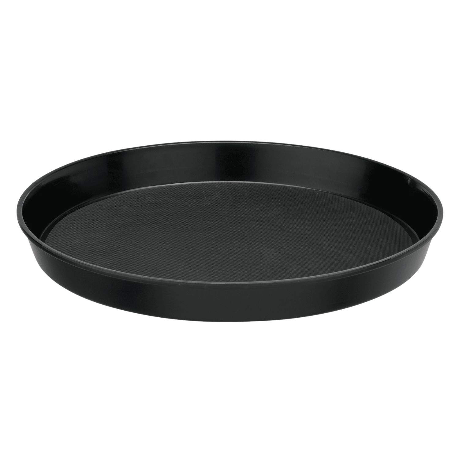 Bierglasträger / Tablett - Rutschfest | Schwarz - Ø 36 cm