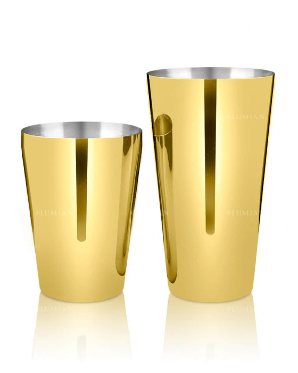 Tin in Tin Cocktailshaker in Gold