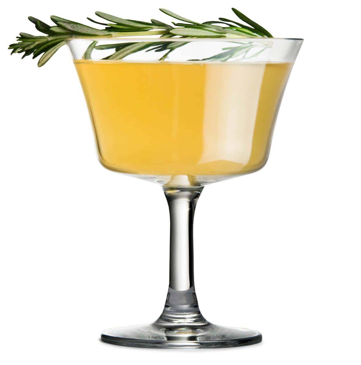 Fizz Cocktailglas mit Cocktail gefüllt