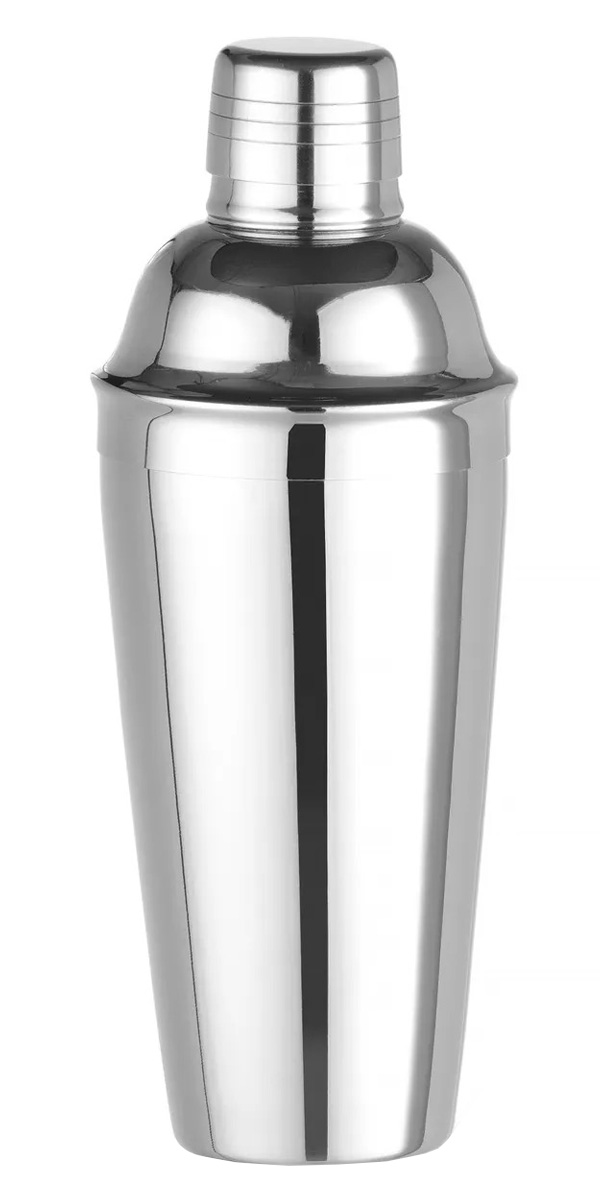 Cocktail-Shaker Edelstahl | 3teilig - 0,75l - Silber