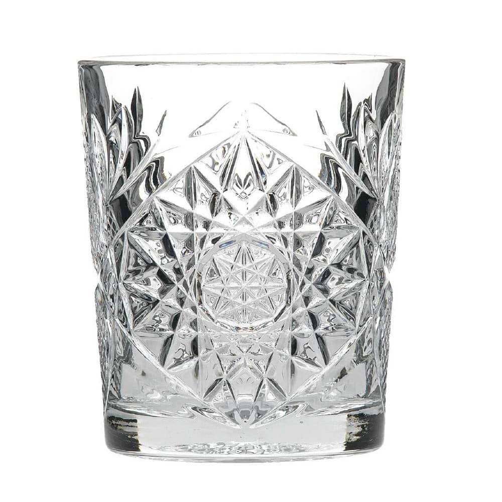 Hobstar Double Old Fashioned Glas mit Verzierungen