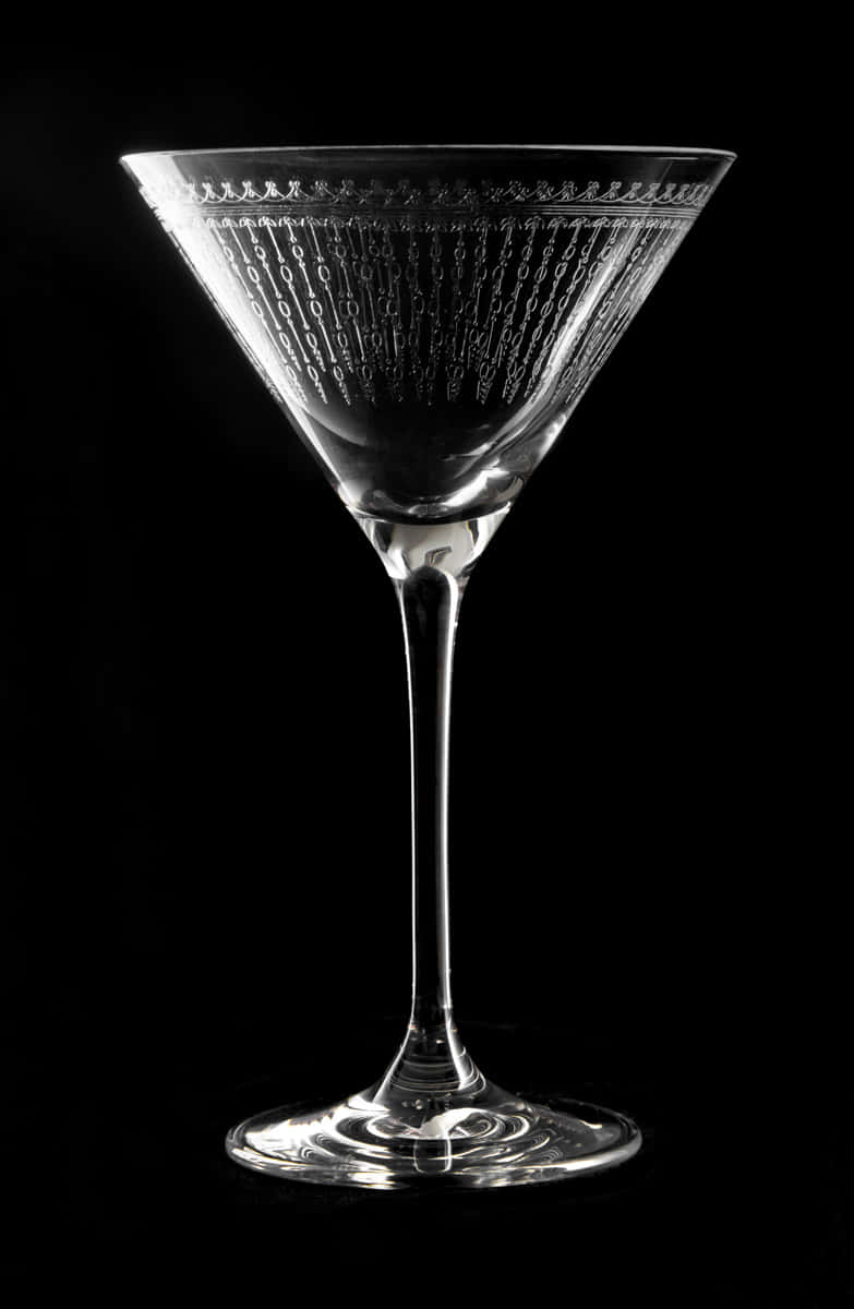Martiniglas Verdot | 1920er Verzierung - 210 ml Elegantes Martiniglas mit Verzierung im Stil der 1920er Jahre
