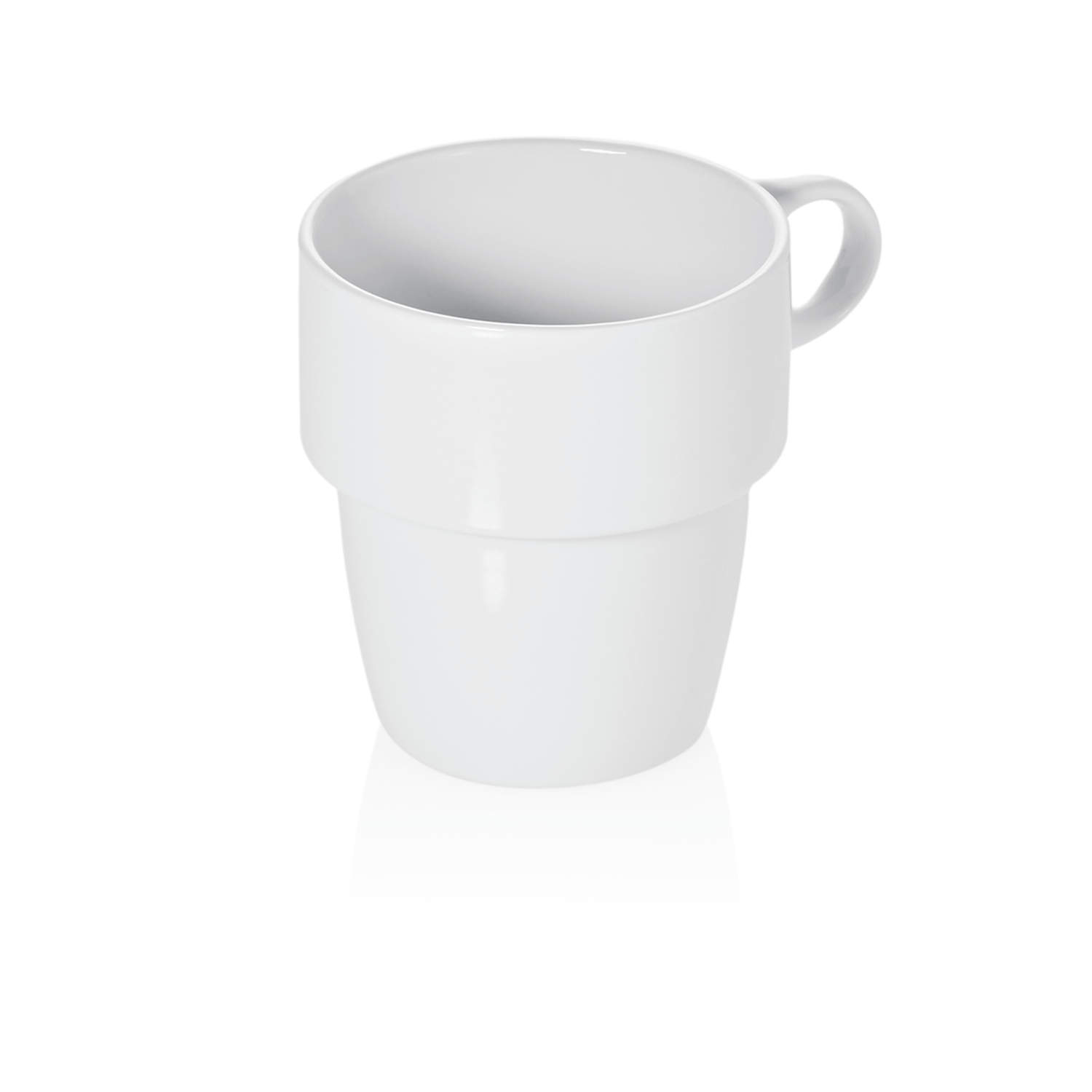 Kaffeetasse konisch - stapelbar - Weiß | Porzellan - 250ml (6 Stk)