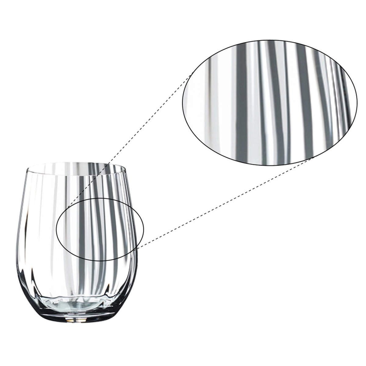 Whisky Glas Optisch O | Tumbler Collection - Riedel | 340 ml (2 Stk)