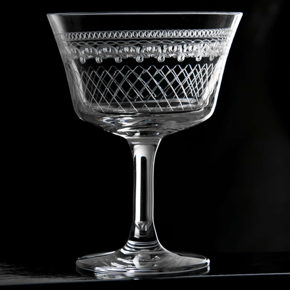 Cocktailglas Retro Fizz mit Verzierung