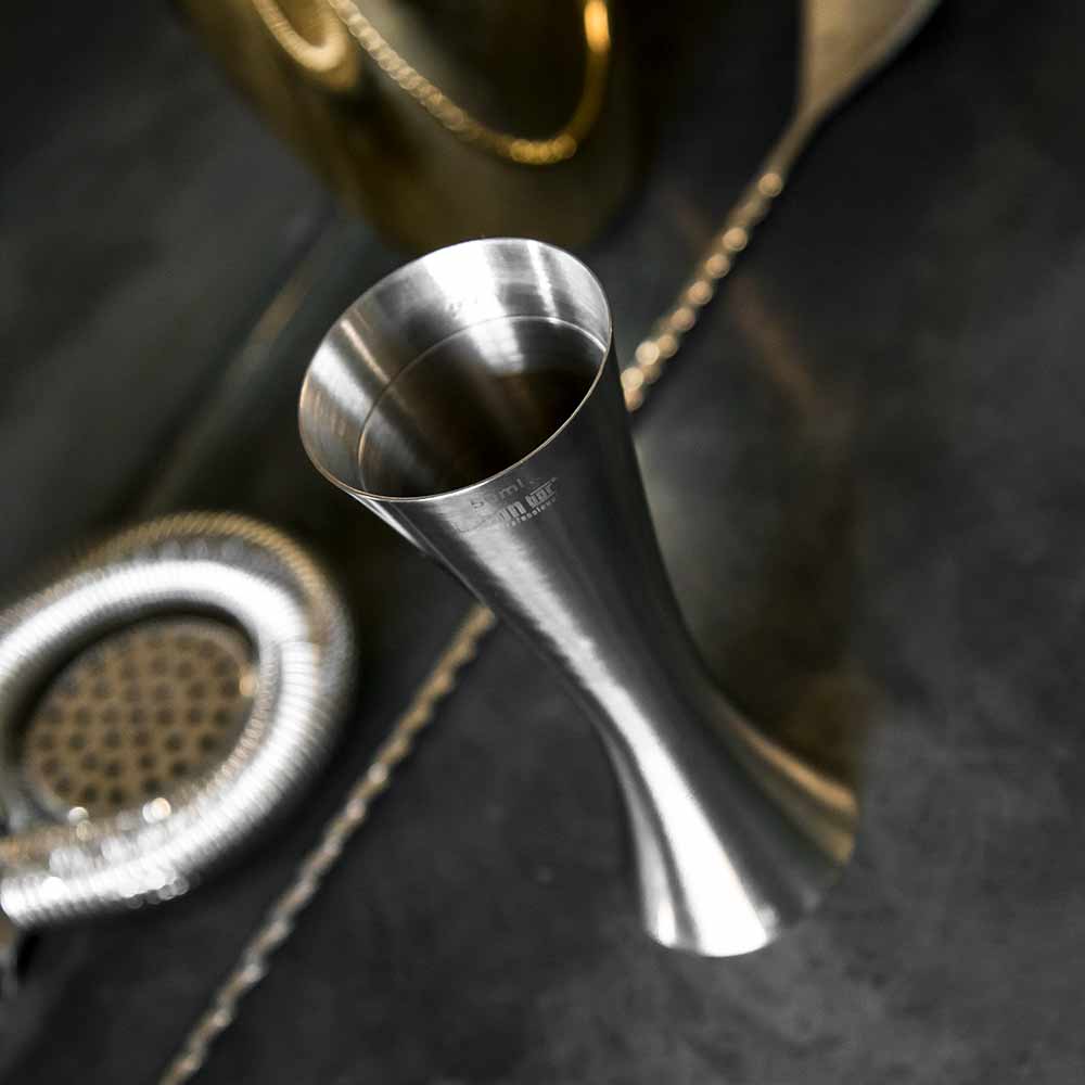 Barmaß - Aero Jigger - CE | 25/50 ml - Silber Cocktail Barmaß Aero Jigger für 25 ml und 50 ml