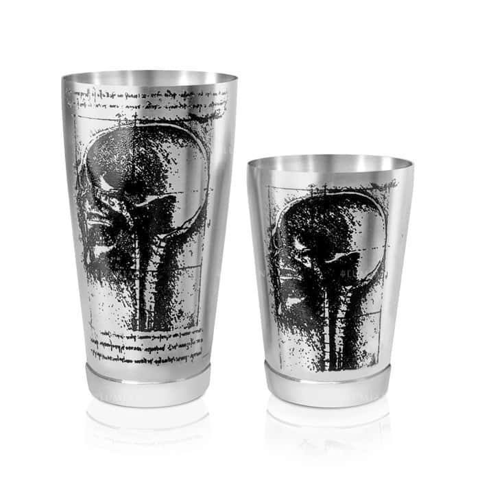 Tin Cocktailshaker Leonardo Tin Cocktailshaker mit Leonardo-Schädel