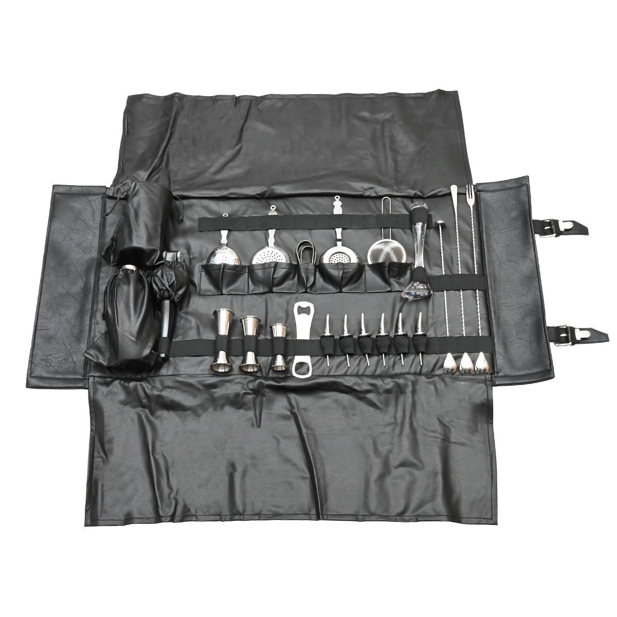 Barrolle mit Cocktail Shaker Set Deluxe | Schwarz 