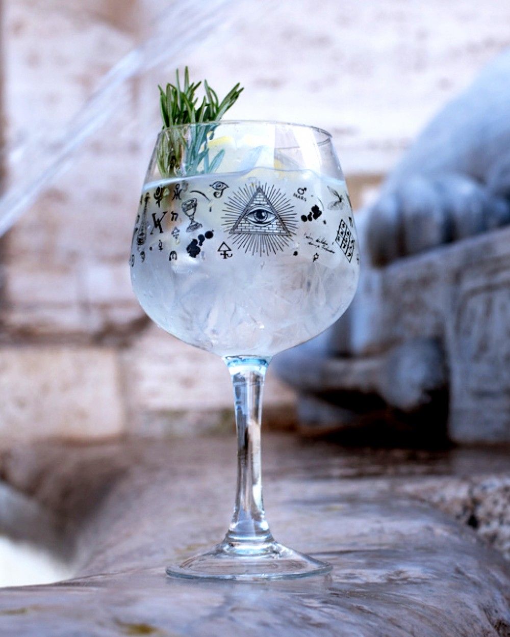 Gin Tonic Ballonglas - Alchemy Verzierung | 720 ml (6 Stk)