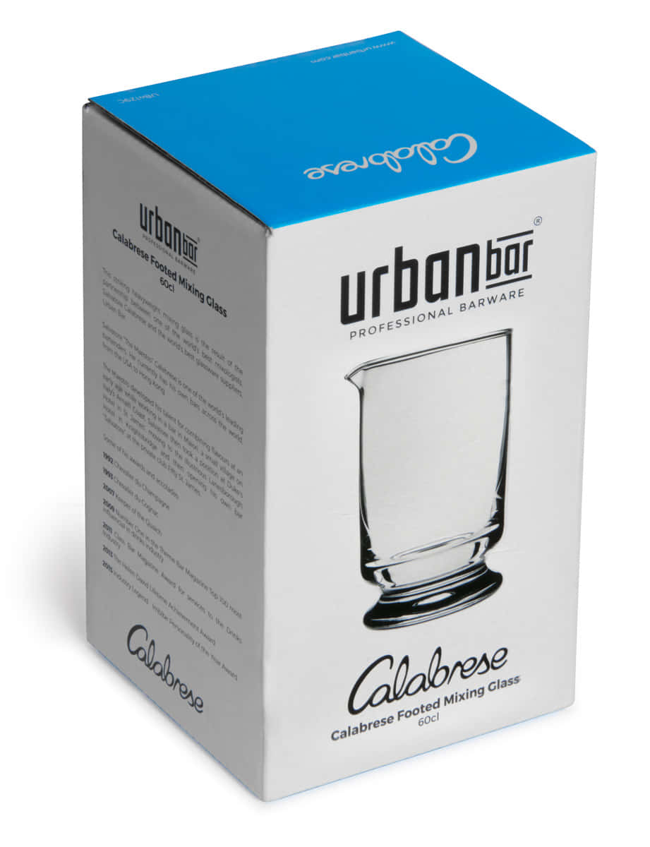 Rührglas Calabrese mit Standfuß | 600 ml Geschenkverpackung von Cocktail Rührglas Calabrese