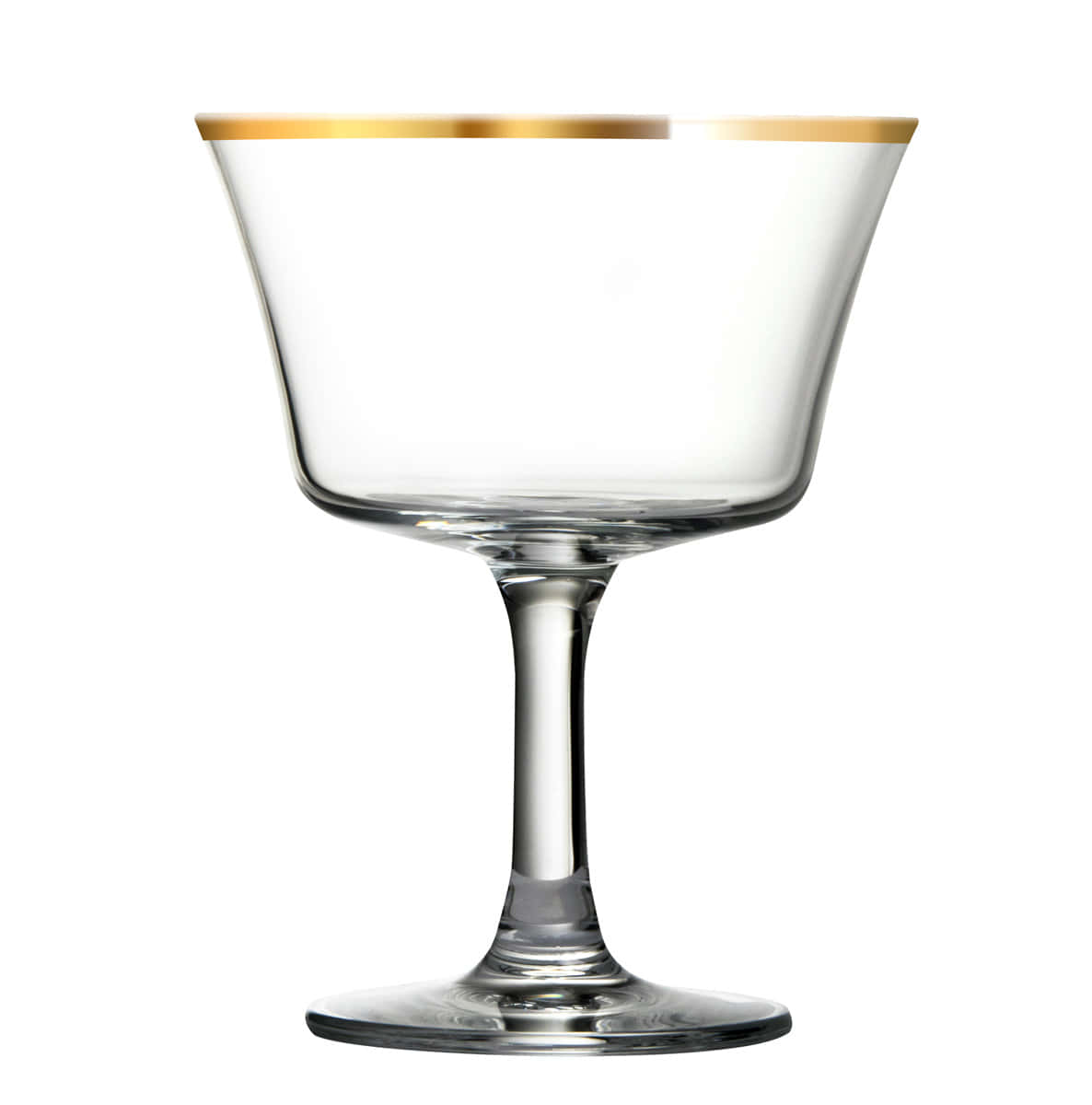 Fizz Cocktailglas mit Goldrand